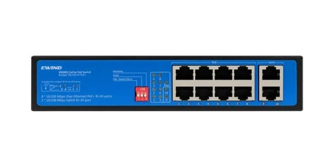 10-портовий комутатор 100M PoE Ewind EW-S1910CF-AP