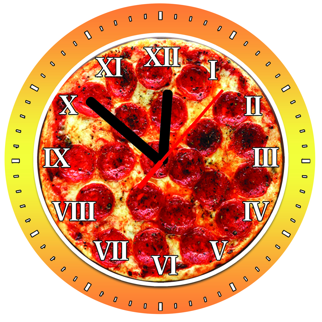 Годинник настінний Піца