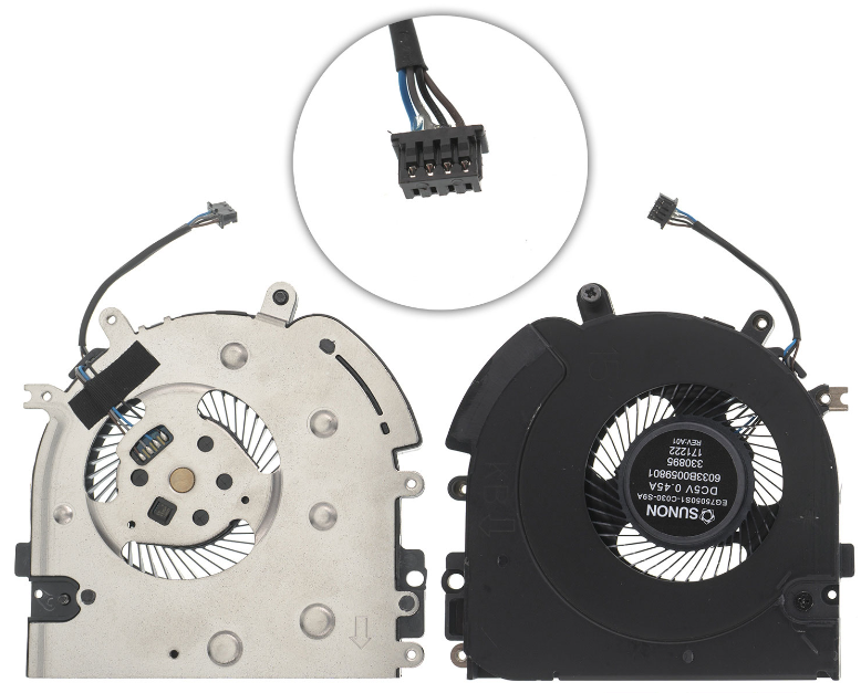 Кулер HP EliteBook 830 G5, 850 G5 (L22307-001) тип 2 бв