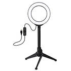 Promo Ціна! Набір блогера Puluz Ring USB LED lamp PKT3084B 4.7" + table stand (PKT3084B) - тільки на ZaGrosh.com.ua