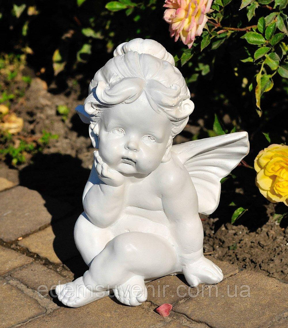 Фігура маленька Ельфінка (17×14×12 см) – декоративна статуетка для дому та саду, фото 1