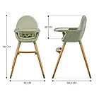 Стільчик для годування KinderKraft Fini 2 Green, фото 3