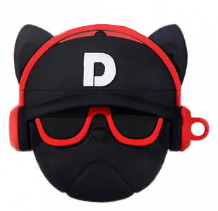 Чохол для навушників AirPods 3D Glasses Red