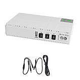 ДБЖ для роутера DC1018 18 Вт, 10400 мА * год білий, фото 3