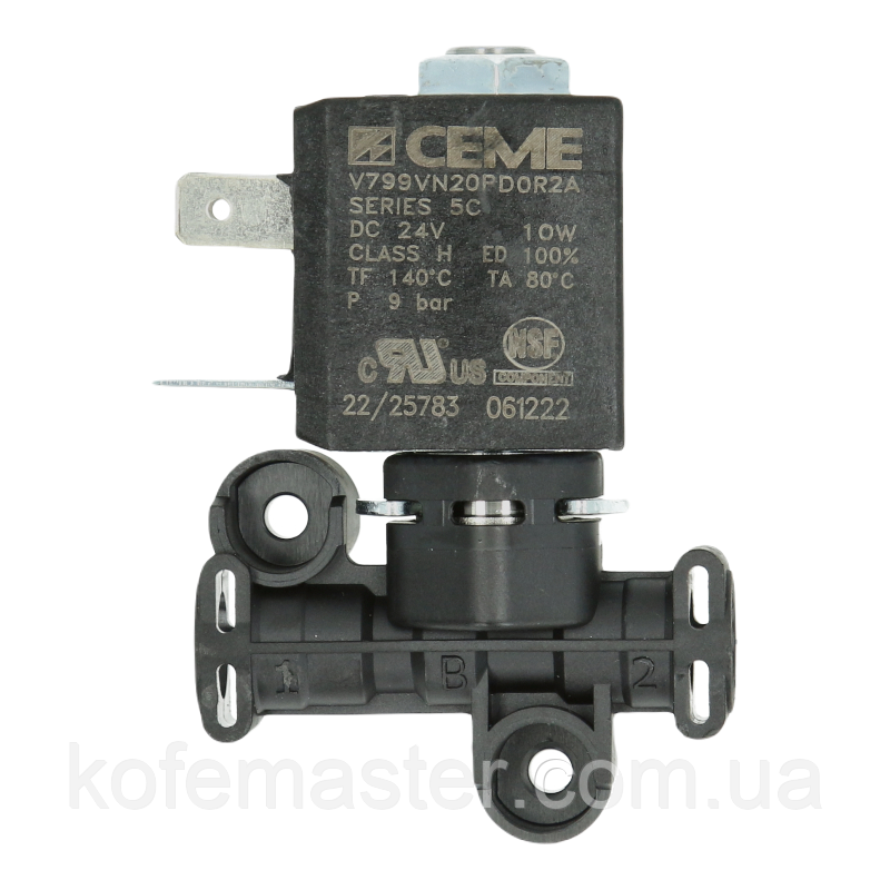 Електромагнітний клапан кавомашин Philips 24V двоходовий S14 (9 bar), 421944082931