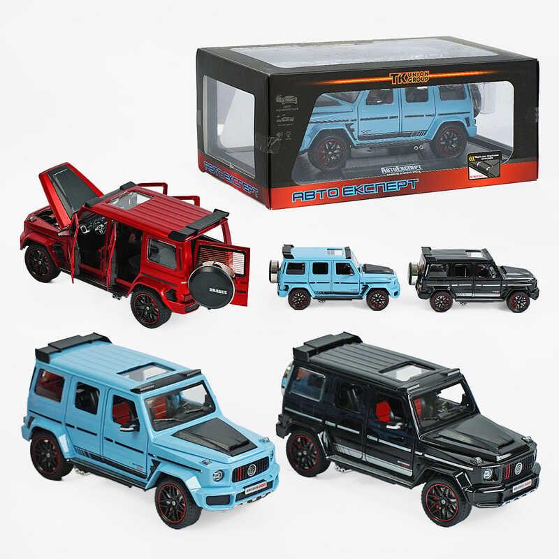 Джип 77070 (12) "Авто Експерт", 3 кольори, металопластик, 1:24, звук, світло, інерція, рухомі елементи, 2 режими, викрутка, в