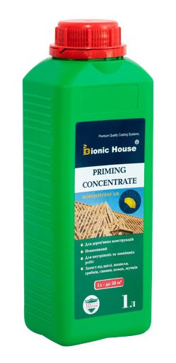 Невимивний антисептик для дерева "Priming Concentrate 1:9" 1л, фото 1