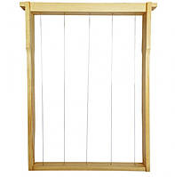 Збита рамка для вуликів Українська 10 шт 435 мм в зборі, з дротом та латунними втулками