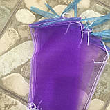 Овочева сітка з дрібною ячейкою 28х40 на 5кг. 50шт. фіолетова Євро сітка-мішок для овочів., фото 9