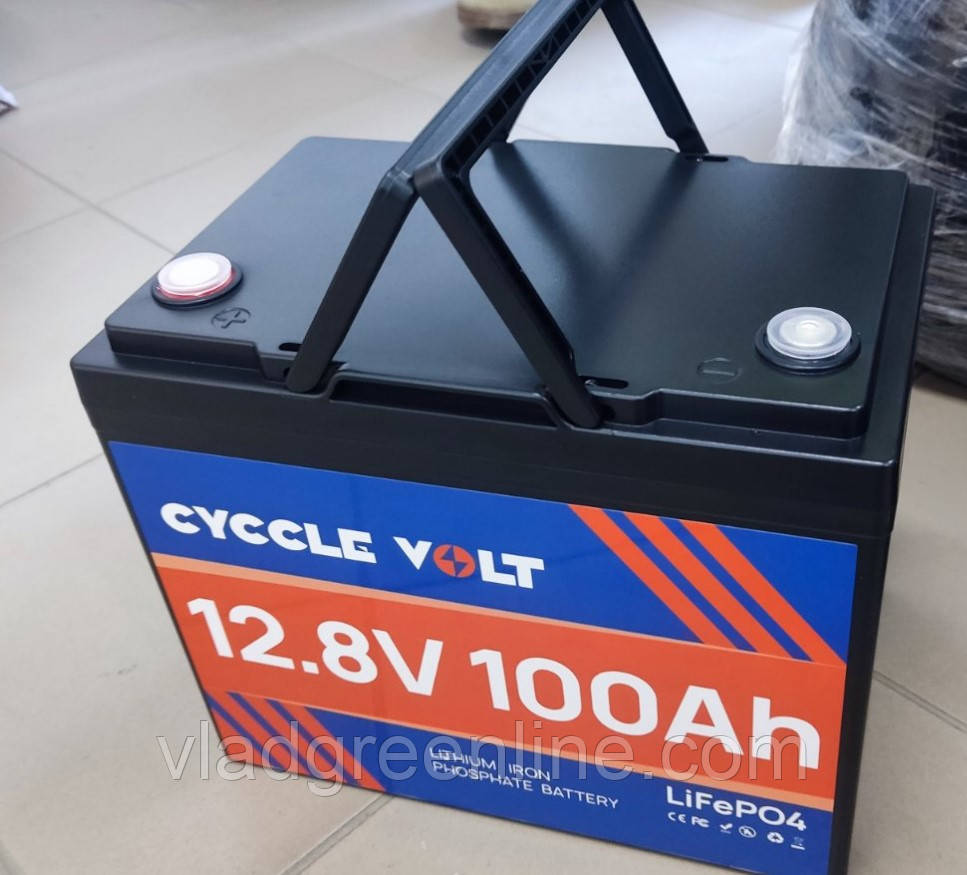 Акумулятор LiFePO4 100Ah 12V BMS 4000+ циклів зарядки (літій-залізо-фосфатний) CYCCLE VOLT