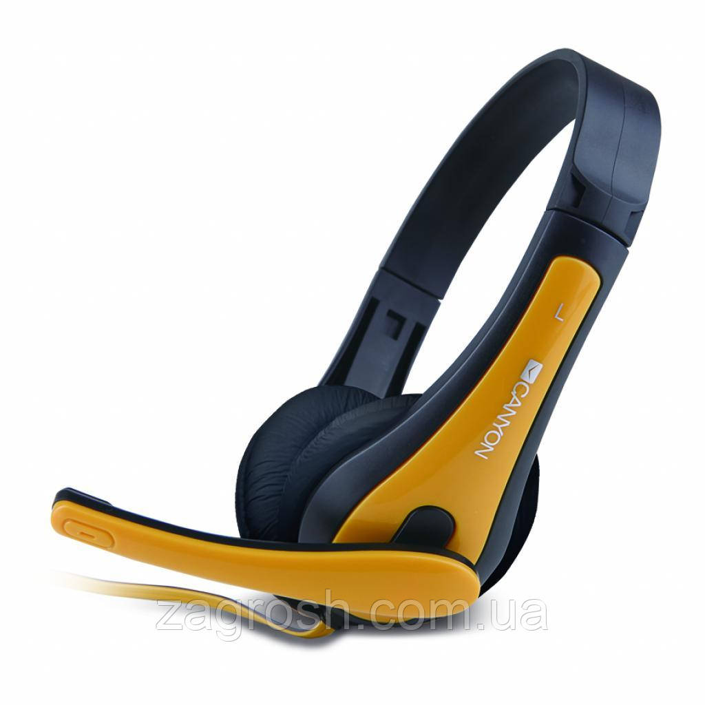 Promo Ціна! Навушники Canyon HSC1 Black/Yellow (CNS-CHSC1BY) - тільки на ZaGrosh.com.ua