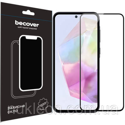 Популярний! Скло захисне BeCover Samsung Galaxy A35 5G SM-A356 Black (711071) - Краща якість тільки на Nukleon.com.ua, фото 1