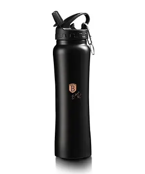 Термо пляшка спортивна 500 мл із нержавіючої сталі чорна Berlinger Haus BLACK ROSE Collection BH 7498