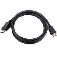 Оригінал! Кабель мультимедійний Display Port to HDMI 3.0m Cablexpert (CC-DP-HDMI-3M) - Вища Якість!