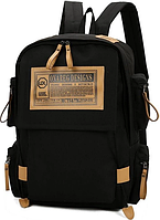 Рюкзак MADORU міський, для мандрівок, для ноутбука, великий чорнийEStyle