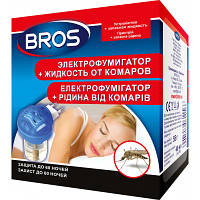 Оригінал! Фумігатор Bros + рідина проти комарів 60 ночей (5904517061156) - Вища Якість!
