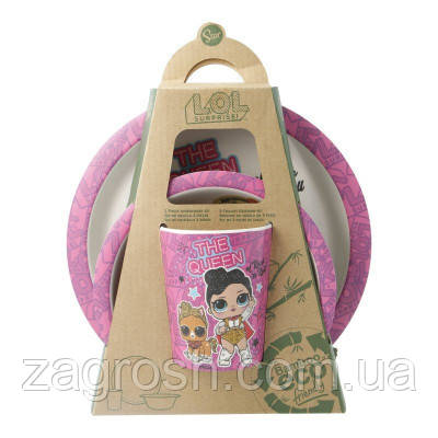 Promo Ціна! Набір дитячого посуду Stor LOL Surprise - Glam, Bamboo Set (Stor-01255) - тільки на ZaGrosh.com.ua, фото 1