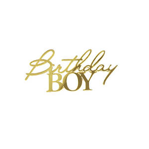 Топер "Birthday BOY" золото