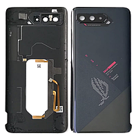Задня кришка Asus ROG Phone 5s ZS676KS, чорна, Phantom Black, оригінал PRC + скло камери