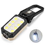 Ліхтар лампа кемпінг акумуляторна PL374, type-c, магніт, карабін, червоно-синій миготливий (7_00997), фото 6