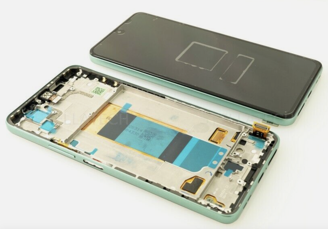 Дисплей Xiaomi Poco F4, чорний, TFT, з передньою панеллю зеленого кольору, Nebula Green