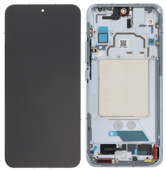 Дисплей Xiaomi 13T/13T Pro, чорний, Amoled, оригінал PRC переклеєне скло, з передньою панеллю зеленого