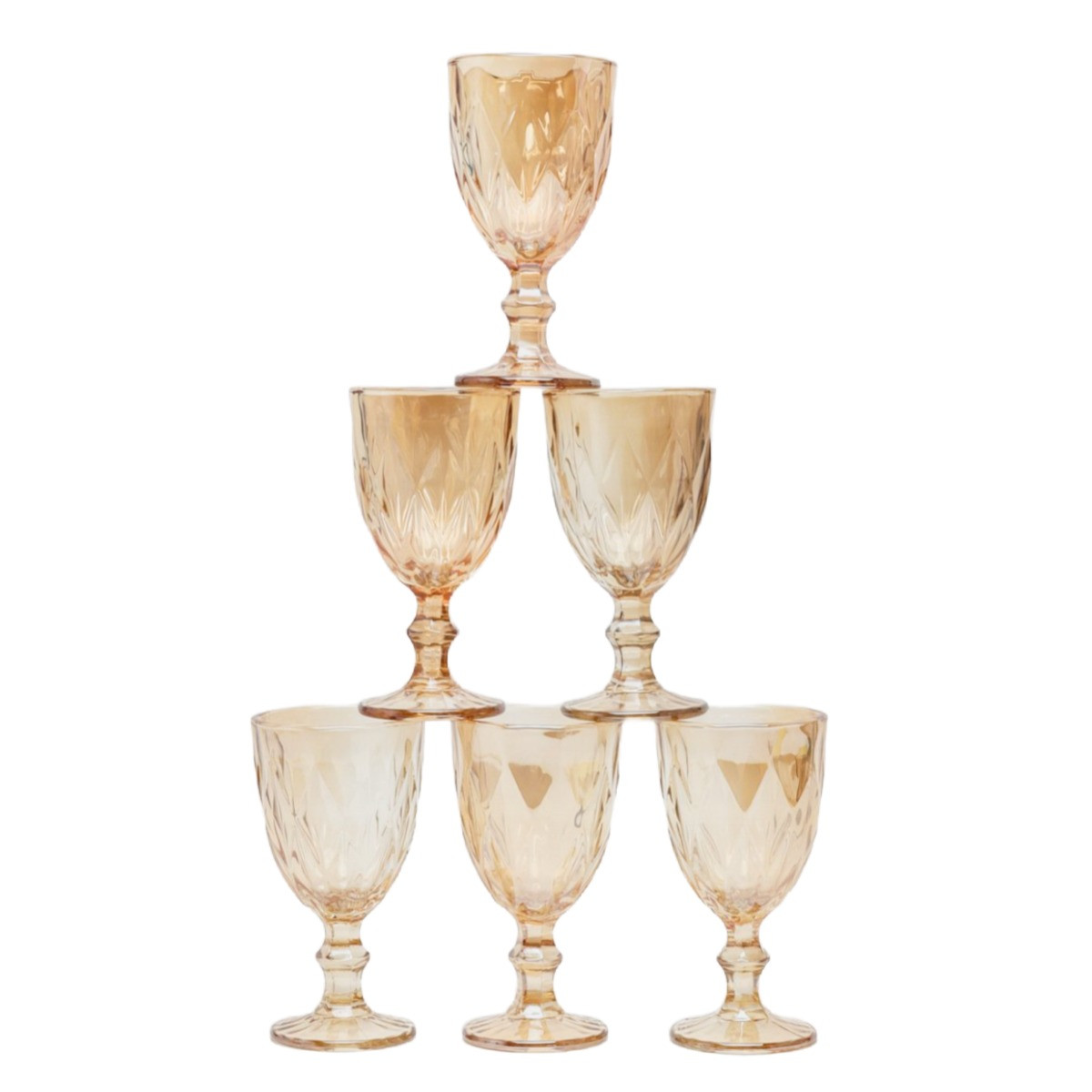 Набір фужерів для вина A-PLUS 6 шт 260 мл (08 JX-DLX) GOLD