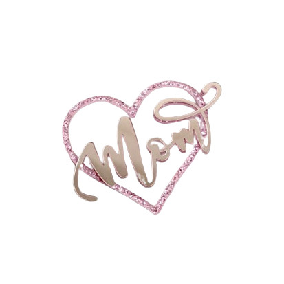 Топер Mom (в рожевому серці), фото 1