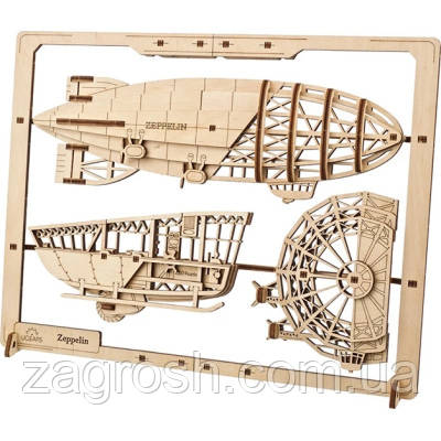Promo Ціна! Конструктор Ugears Цепелін 2.5D (6337512) - тільки на ZaGrosh.com.ua