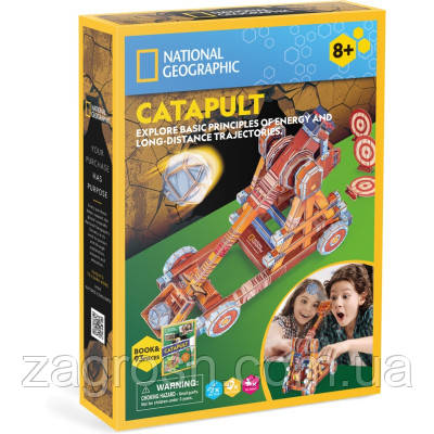 Promo Ціна! Пазл Cubic Fun Тривимірна головоломка-конструктор Stem Катапульта (DS1086h) - тільки на ZaGrosh.com.ua, фото 1