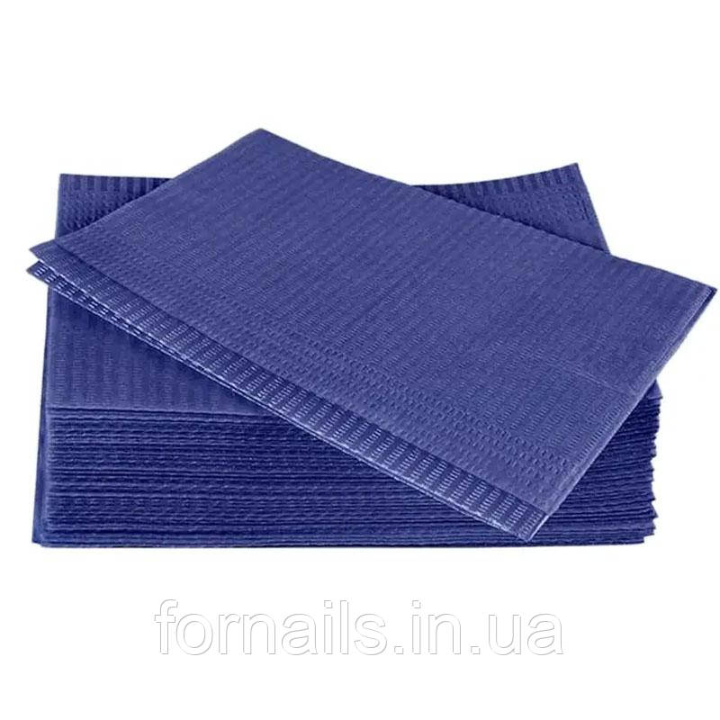 Серветки ламіновані 25 шт, сині, фото 1