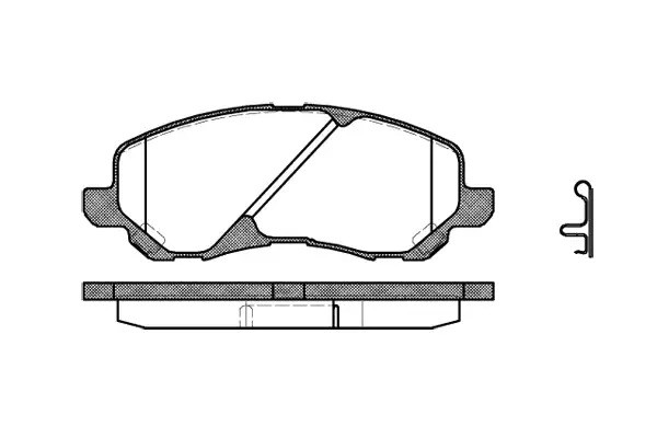 Комплект гальмівних колодок, дискове гальмо CHRYSLER SEBRING, DODGE AVENGER, REMSA (080402), фото 1