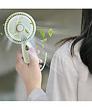 Вентилятор ручний Mini Fan ZB103 акумуляторний Салатовий, фото 3