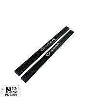 Захист порогів - накладки на пороги Smart FORTWO (Premium carbon)