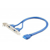 Оригінал! Кабель для передачі даних USB 3.0 розетка на кронштейні 10P 45 см Cablexpert (CC-USB3-RECEPTACLE) - Вища Якість!