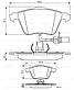 Комплект гальмівних колодок, дискове гальмо SEAT EXEO, AUDI A6, BOSCH (0986495272), фото 2