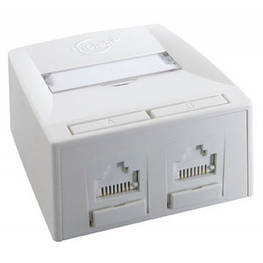 Комп&apos;ютерна розетка RJ45 x2 UTP 5e Molex (SSY-00010-02) - оригінал