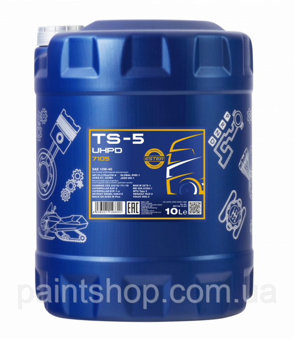 Олива моторна Mannol TS-5 UHPD 10W-40 10 л, фото 1