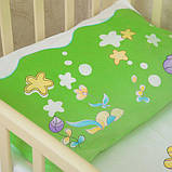 Комплект дитячої постільної білизни "Замок" Поплін Betis Зелений з принтом, фото 2