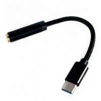 Оригінал! Перехідник Type-C to Audio 3.5mm (Plug-Socket) 0.12m Extradigital (KBA1760) - Вища Якість!