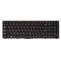 Оригінал! Клавіатура ноутбука PowerPlant Lenovo B570, B590, V570 черный, черный фрейм (KB311538) - Вища Якість!