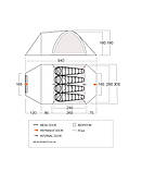 Намет чотиримісний Vango Mokala 450 Mineral Green (TETMOKALA000001), фото 2