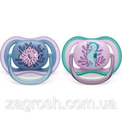 Promo Ціна! Пустушка Philips AVENT Ultra Air, 6-18 міс. 2 шт (SCF085/61) - тільки на ZaGrosh.com.ua, фото 1