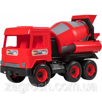 Promo Ціна! Спецтехніка Tigres Авто "Middle truck" бетонозмішувач (червоний) в коробці (39489) - тільки на ZaGrosh.com.ua