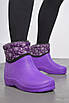 Дутики жіночі на хутрі фіолетового кольору 184842T Безкоштовна доставка, фото 2