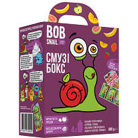 Оригінал! Дитяче пюре Bob Snail Равлик Боб набір Смузі бокс з коміксом 480 г (4820219345404) - Вища Якість!