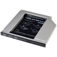 Оригінал! Фрейм-перехідник Grand-X HDD 2.5&apos;&apos; to notebook 9.5 mm ODD SATA3 (HDC-26) - Вища Якість!