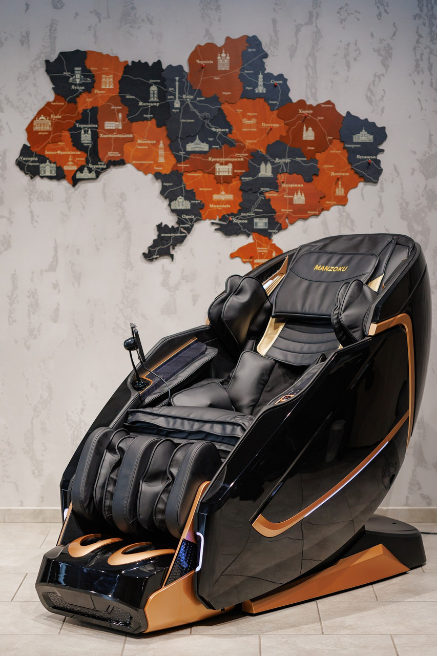 Масажне крісло Manzoku Helios Black, фото 1
