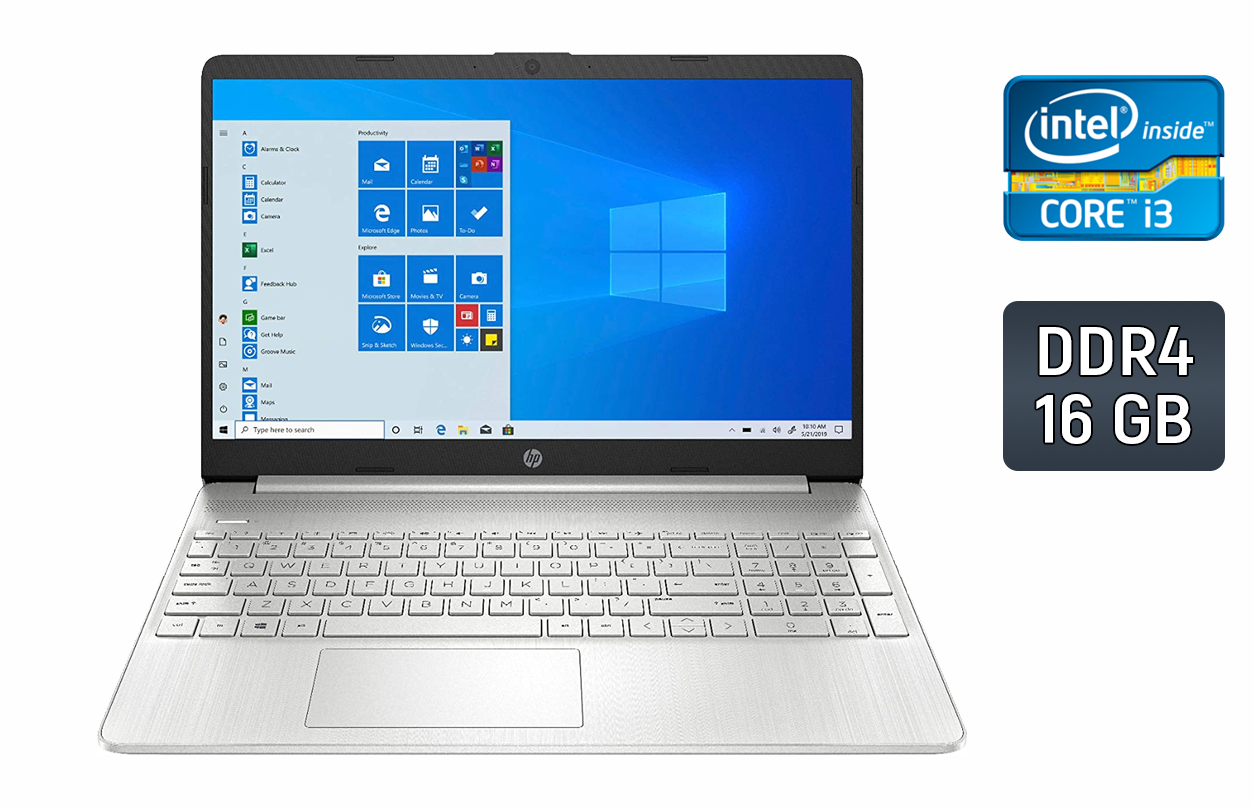 Ультрабук Б-клас HP 15-dy-2085nr/ 15.6" (1920x1080)/ Core i3-1115G4/ 16 GB RAM/ 512 GB SSD/ UHD