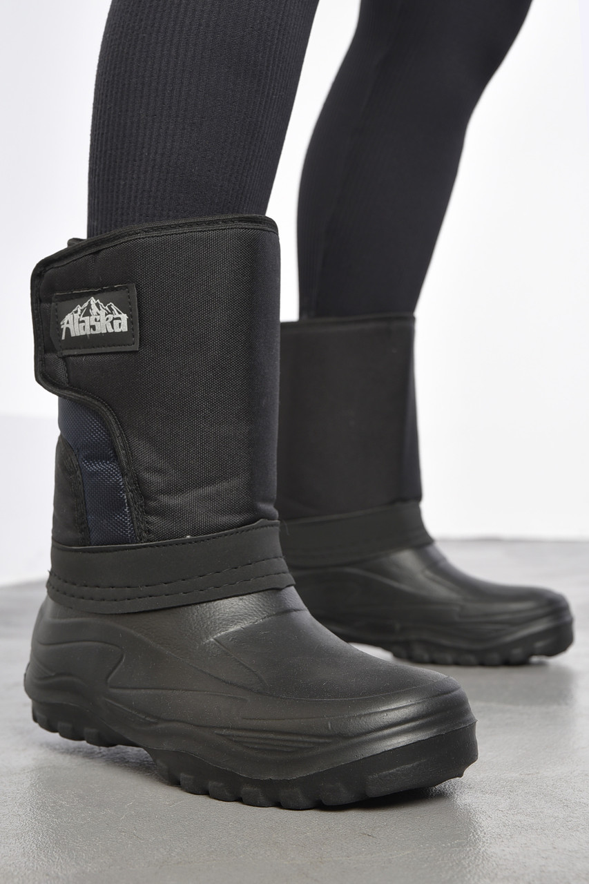 Дутики жіночі з фетровим утеплювачем чорного кольору 185495T Безкоштовна доставка, фото 1